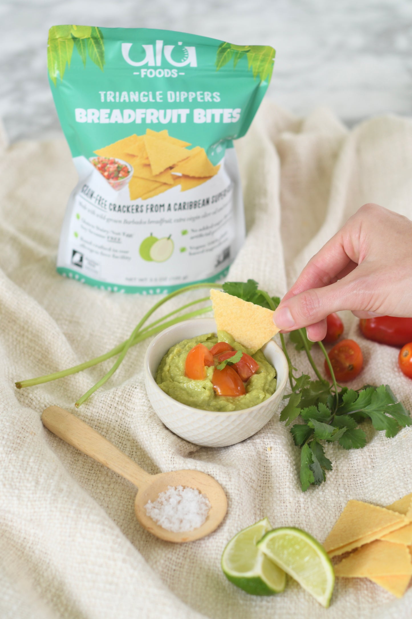 Triangle Dippers Breadfruit Bites